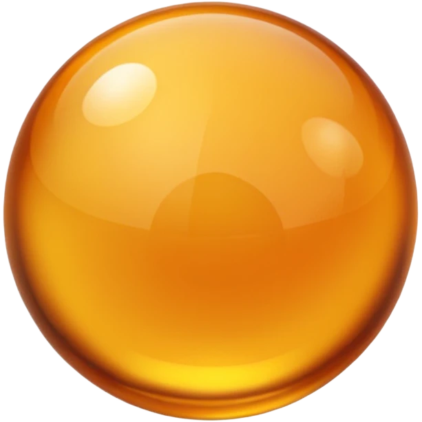 amber color ball emoji