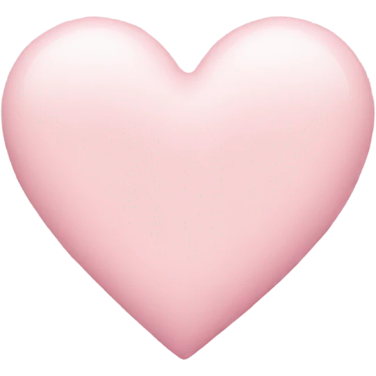 Pastel pink heart emoji