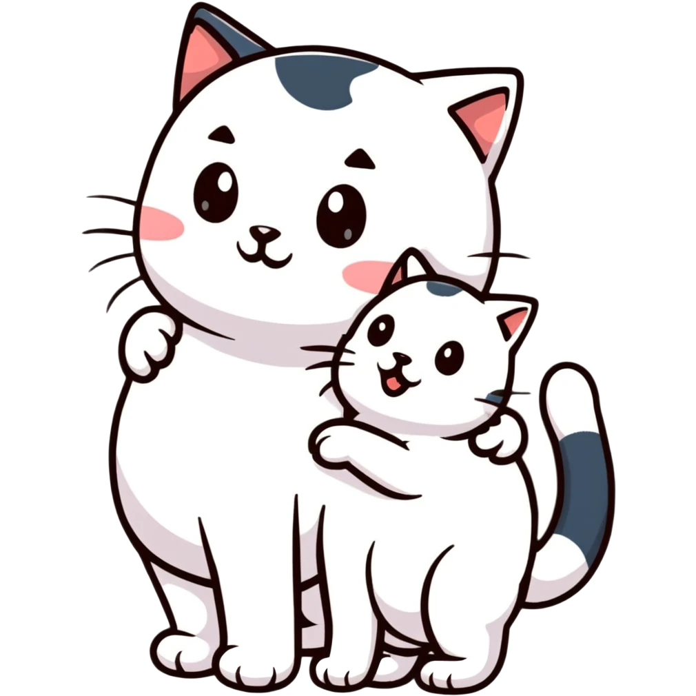 Cat gives a kiss  emoji