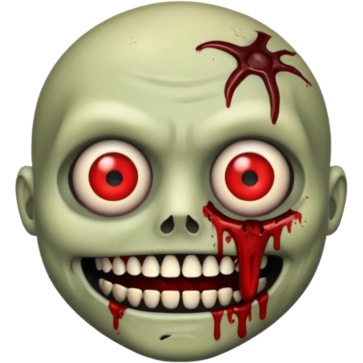 Zombie emoji with black grills  emoji