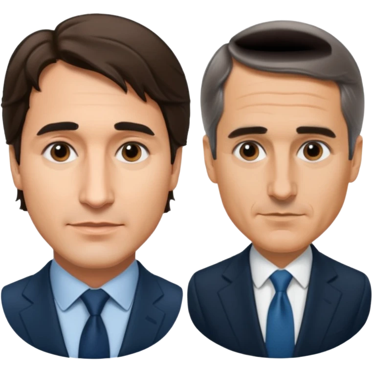 Justin Trudeau vs Mark Carney emoji