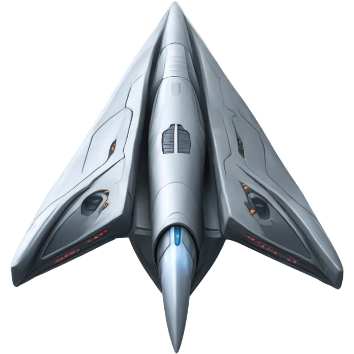 spaceship based on the star trek series with two warp nacelles emoji