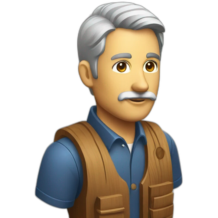 isometric woodworking teacher emoji