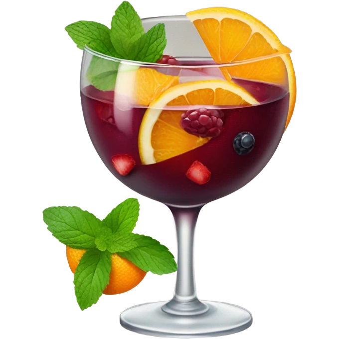 Glass of sangria emoji