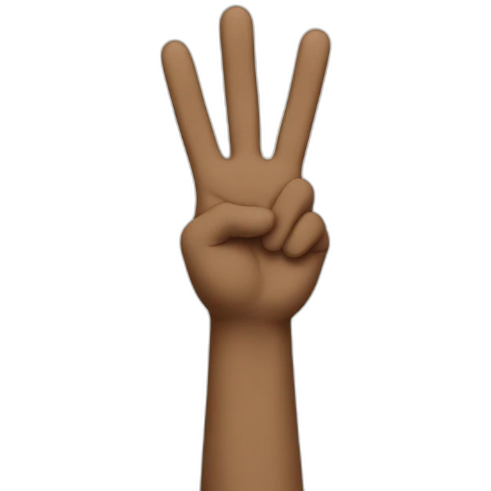 Hands holding up peace emoji
