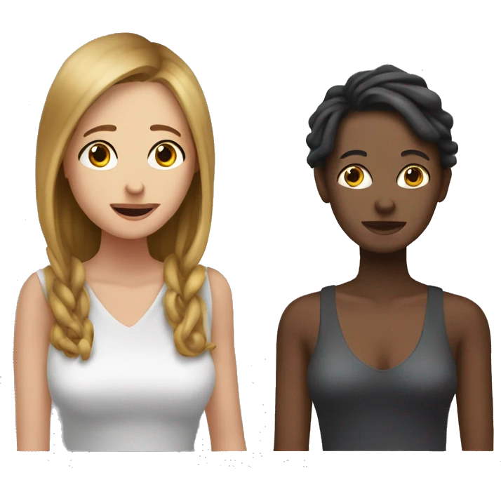 A woman meets a blind woman and falls in love at first sight emoji
