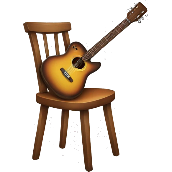 chair with guitar emoji