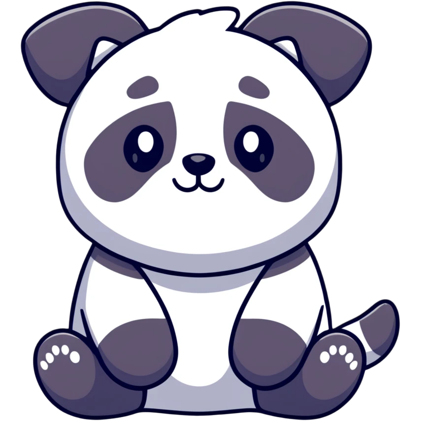Cute Panda stuff animal dog toy emoji