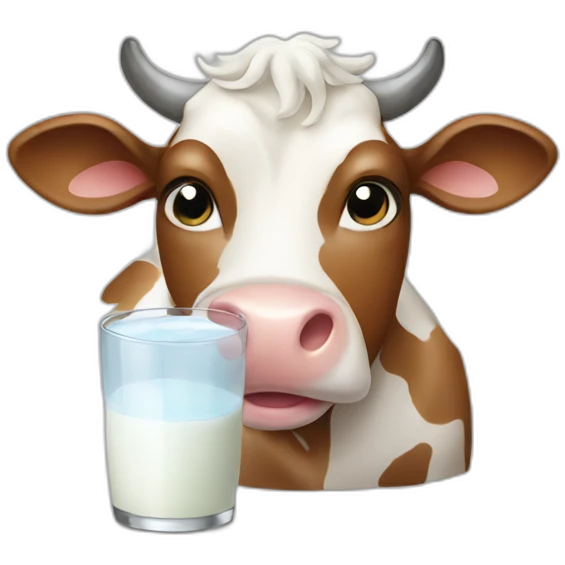 Cow doing milk  emoji