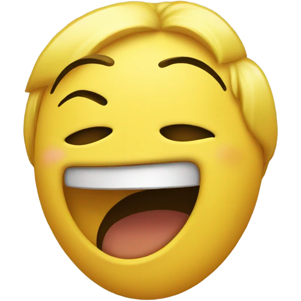 Yellow classic emoji that is crying tears from sadness while also laughing with a thumbs up emoji
