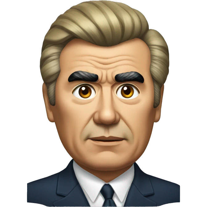 Leonid Brezhnev with big eyebrows emoji