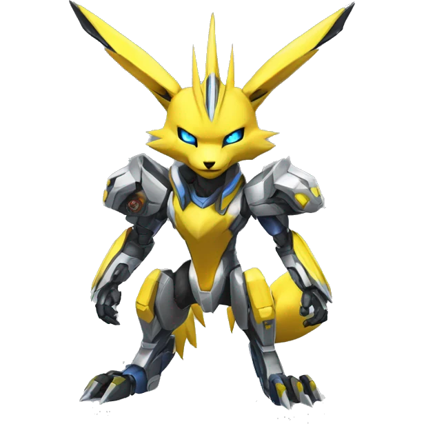 Renamon-Jolteon-Zeraora-medabot-mecha full body emoji
