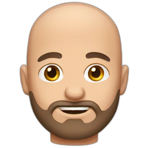 bald bearded man emoji