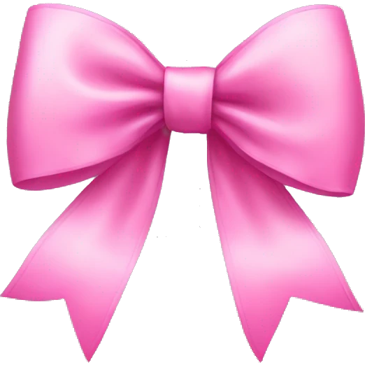 Pink pretty bow emoji