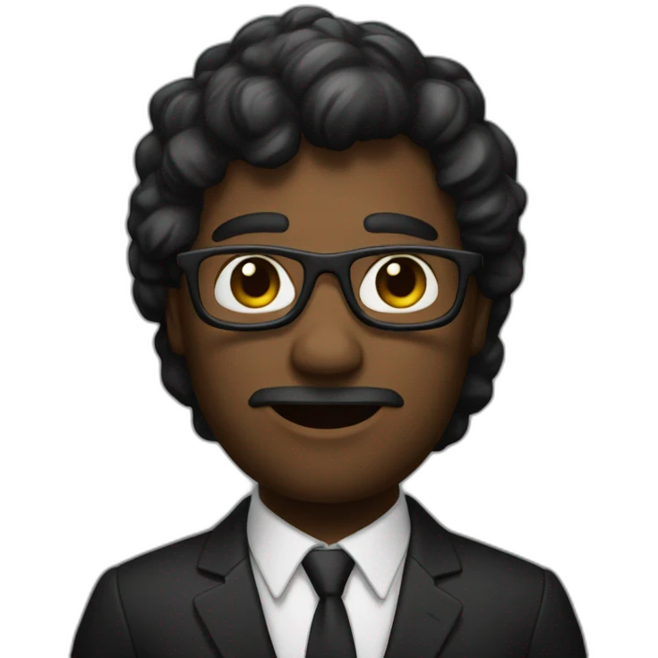 Un-noir-maigre emoji