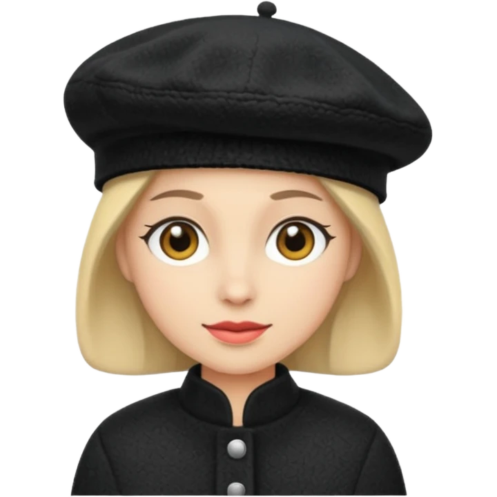 male beret hat no human emoji