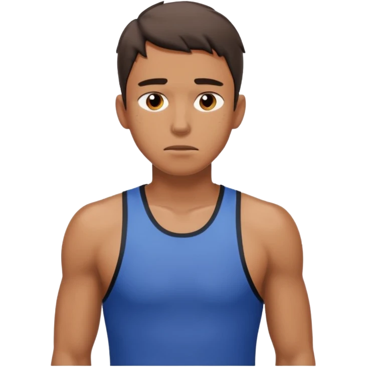 young man sweaty after training emoji