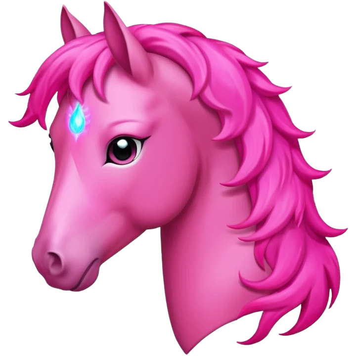 pink fire horse  emoji