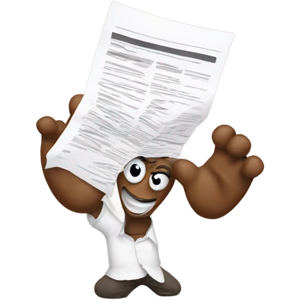 Poop juggling paperwork  emoji