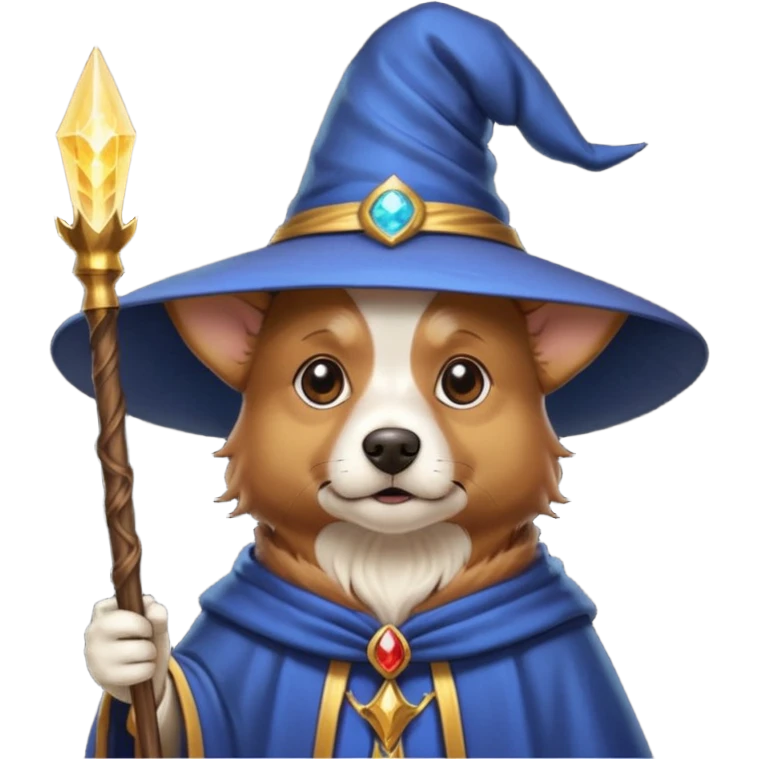 Dog wizard emoji
