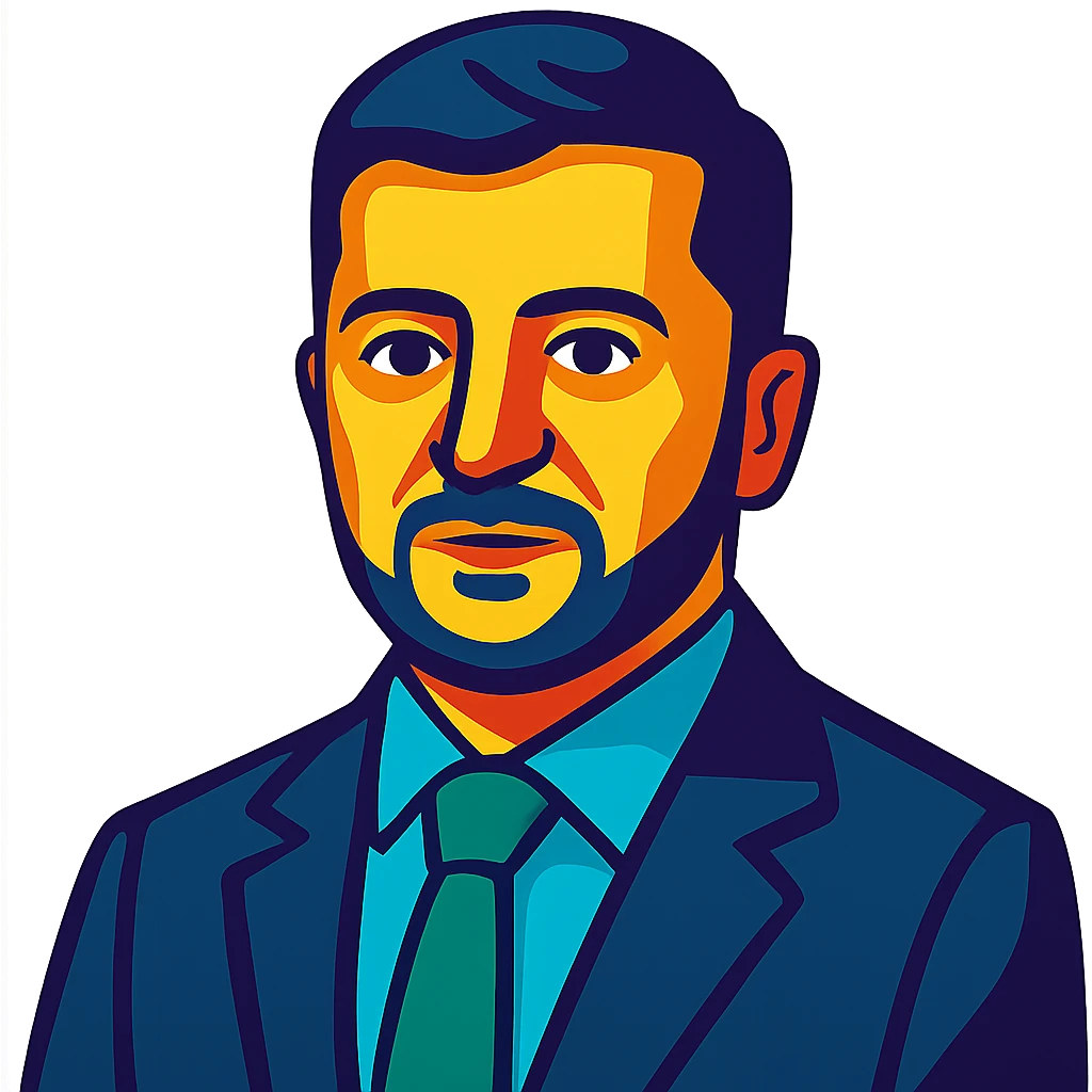 portrait of Vladimir Zelensky in a business suit, vibrant toon style, no background emoji
