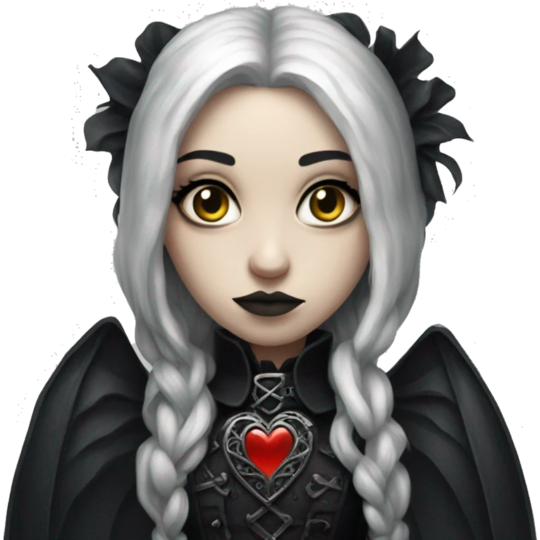 Gothic heart emoji