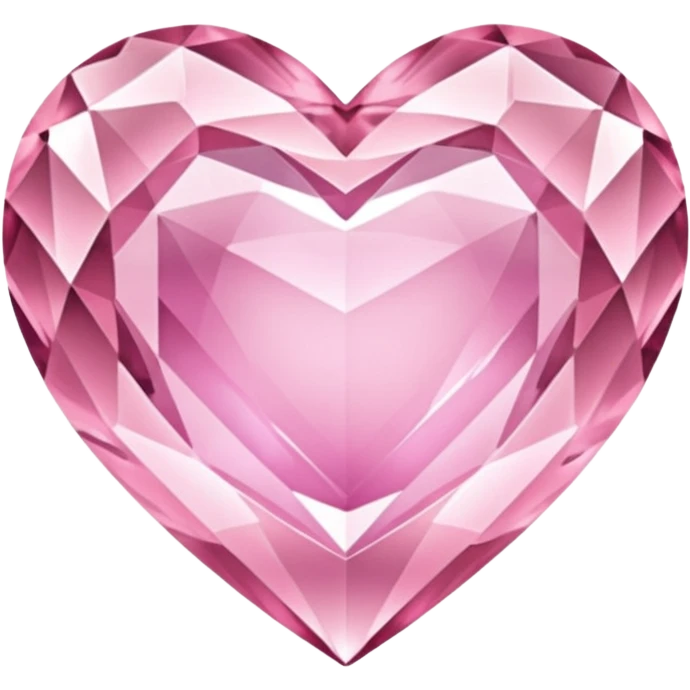 light pink crystal heart emoji