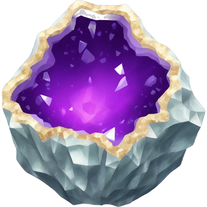 Crystal geode emoji