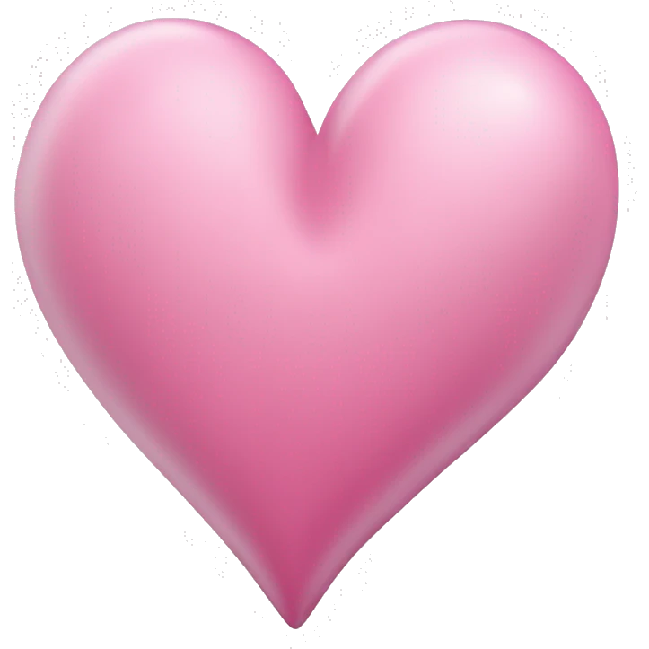 Corazón blanco y corazón rosado emoji