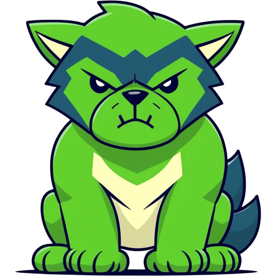 Hulk wolf emoji