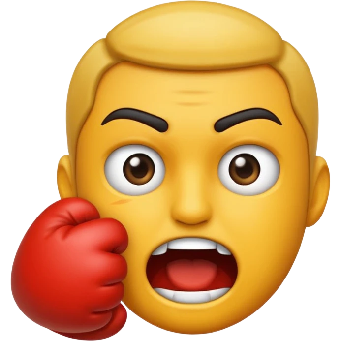 Getting Punched in the face emoji
