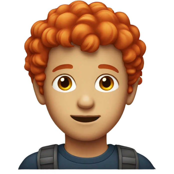 Red head boy emoji