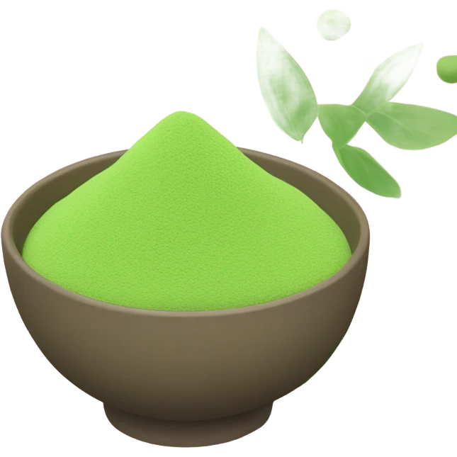 Matcha and flowers emoji