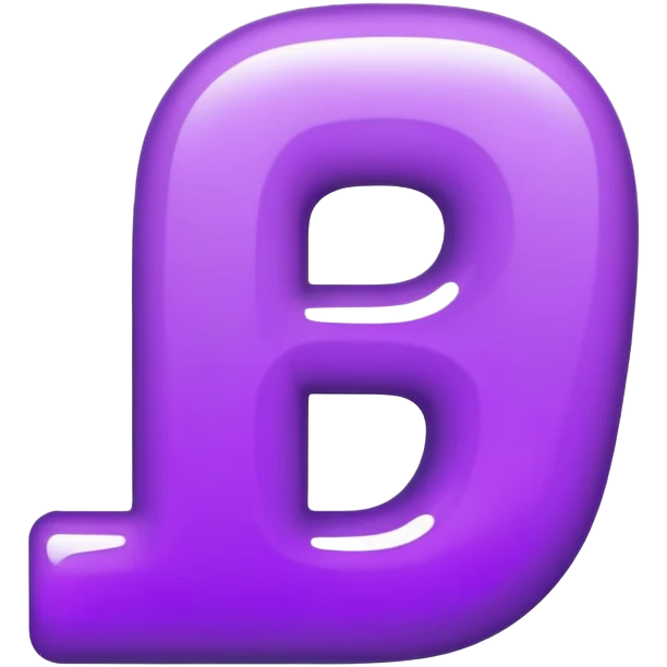 Purple number 1 emoji