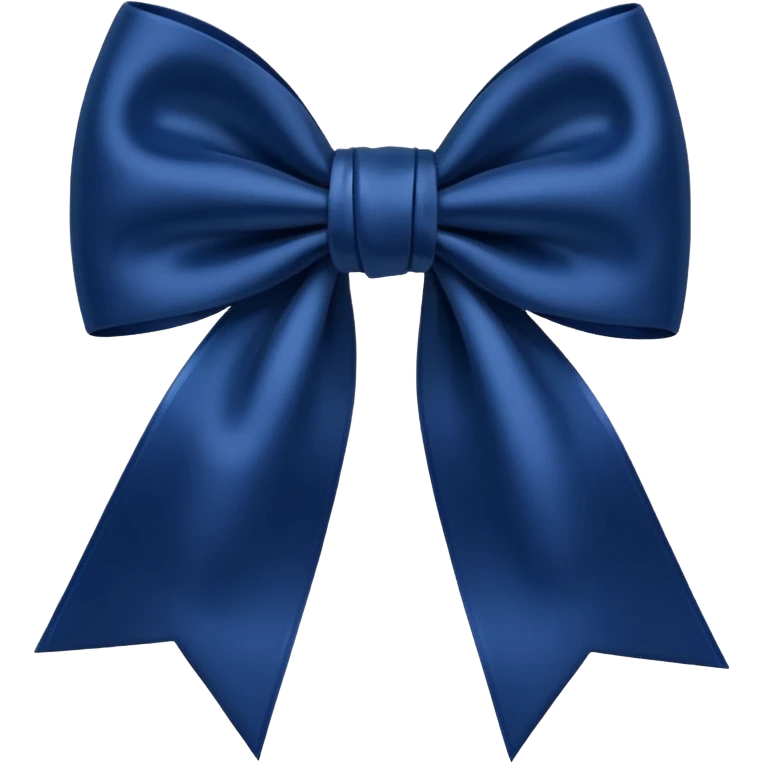 Navy blue bow emoji