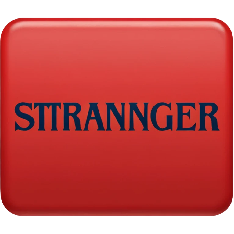 stranger things logo emoji
