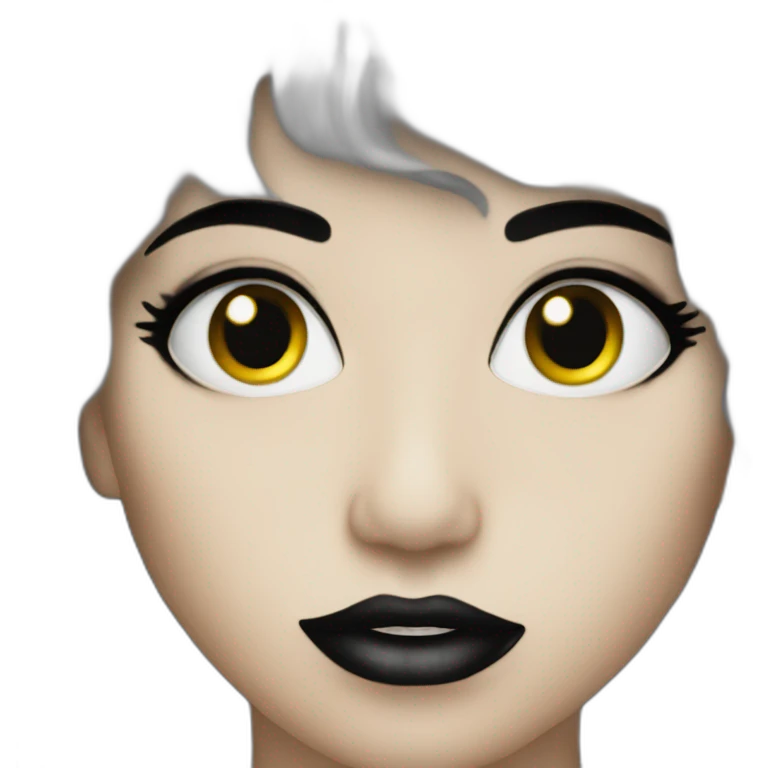The Starchild from Kiss with makeup emoji