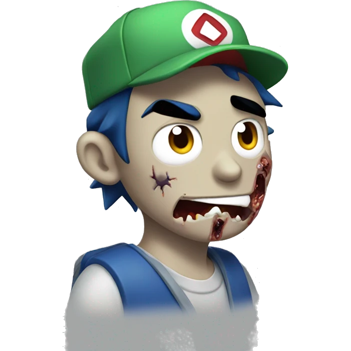 ZOMBIE Ash Ketchum.  emoji