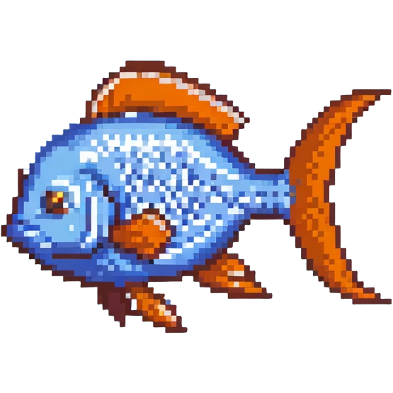 blue fish swimming emoji