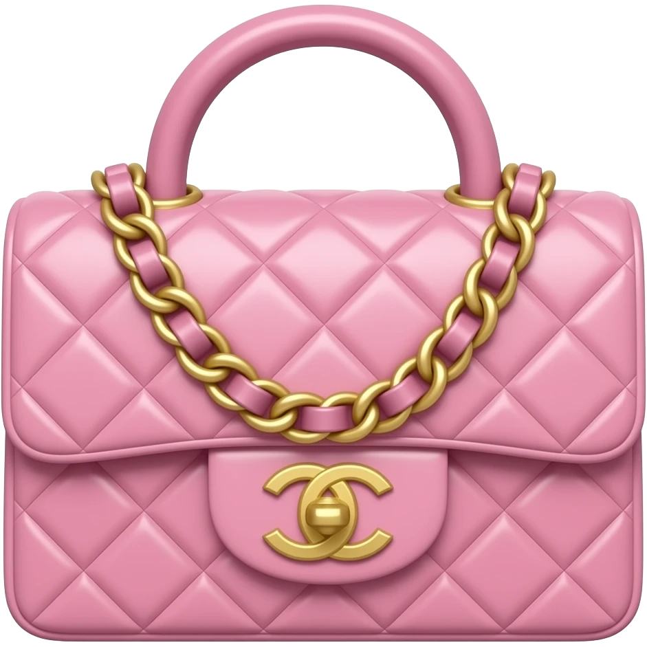 chanel pink bag emoji