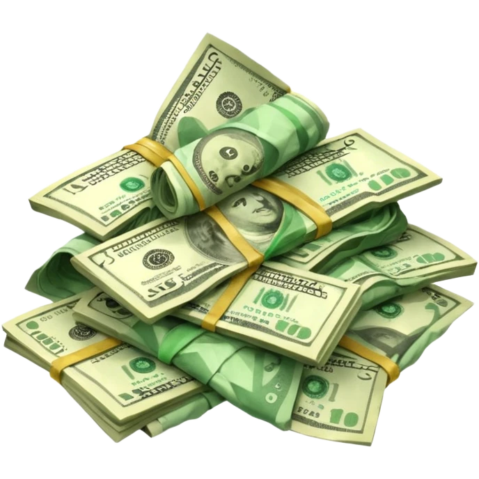 Falling value of the dollar emoji