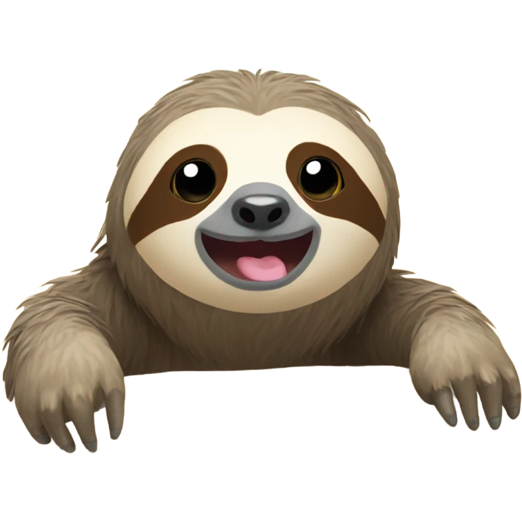 Sloth on the beach  emoji