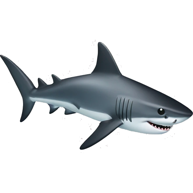 shark with black hat emoji