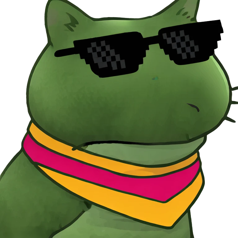 Cat with sunglasses emoji