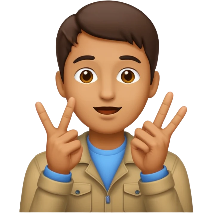 Classic emoji holding two fingers together he just kissed into the air in solitude emoji