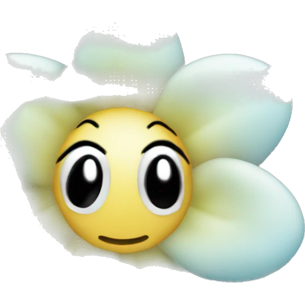Flor azul emoji