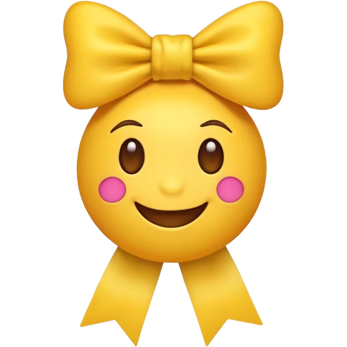 Normal emoji that is preppy and have a bow emoji