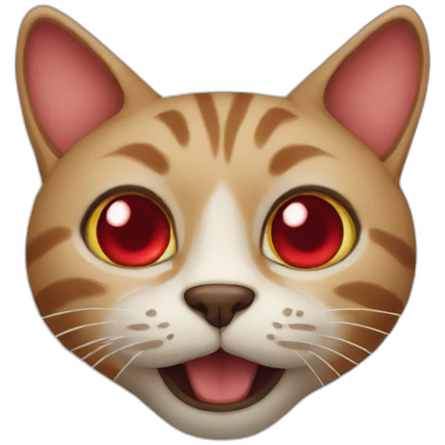 cat red nose emoji