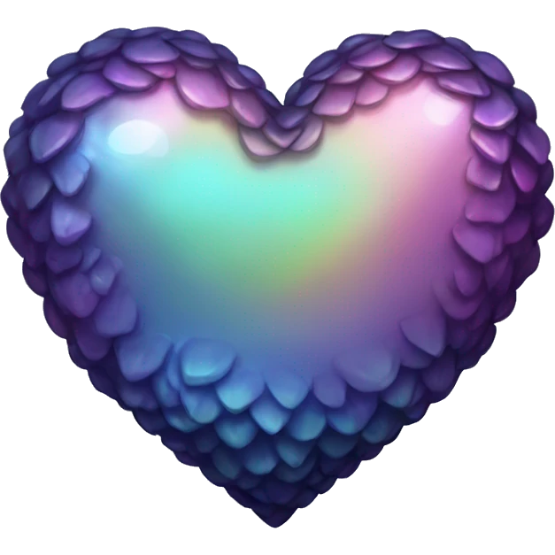 dark iridescent scale heart emoji