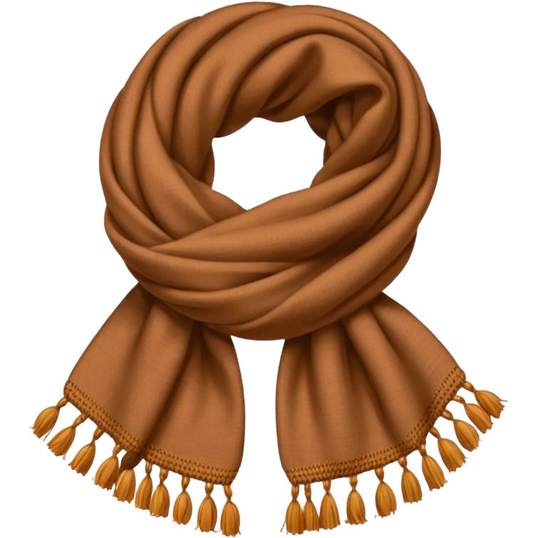 a brown scarf emoji